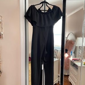 Black off the Shoulder Jumpsuit